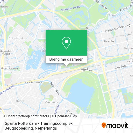 Sparta Rotterdam - Trainingscomplex Jeugdopleiding kaart