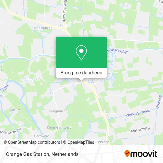 Orange Gas Station kaart