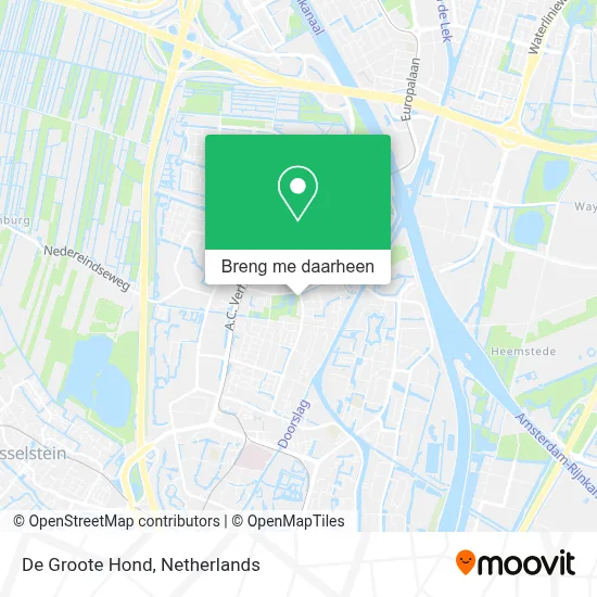 De Groote Hond kaart