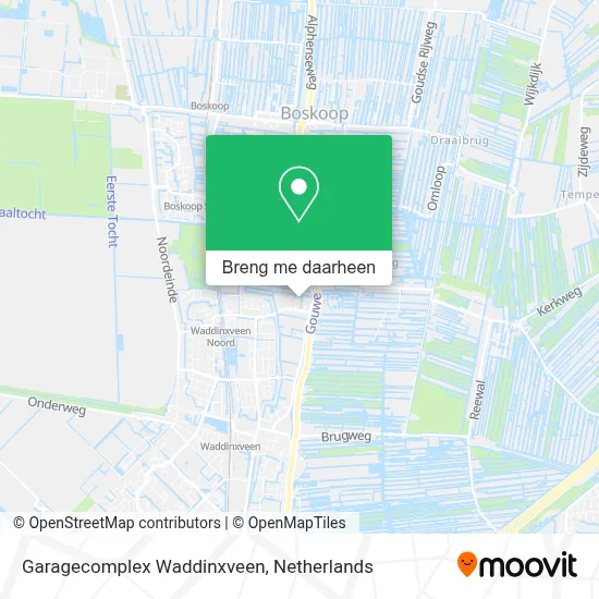 Garagecomplex Waddinxveen kaart