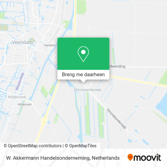 W. Akkermann Handelsonderneming kaart
