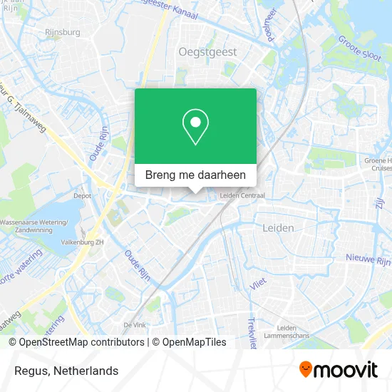 Regus kaart