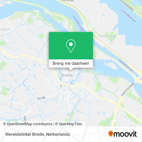 Wereldwinkel Brielle kaart
