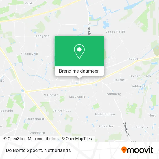 De Bonte Specht kaart