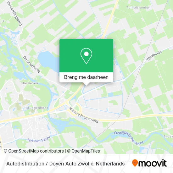 Autodistribution / Doyen Auto Zwolle kaart