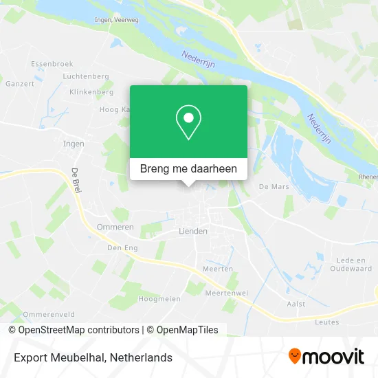 Export Meubelhal kaart