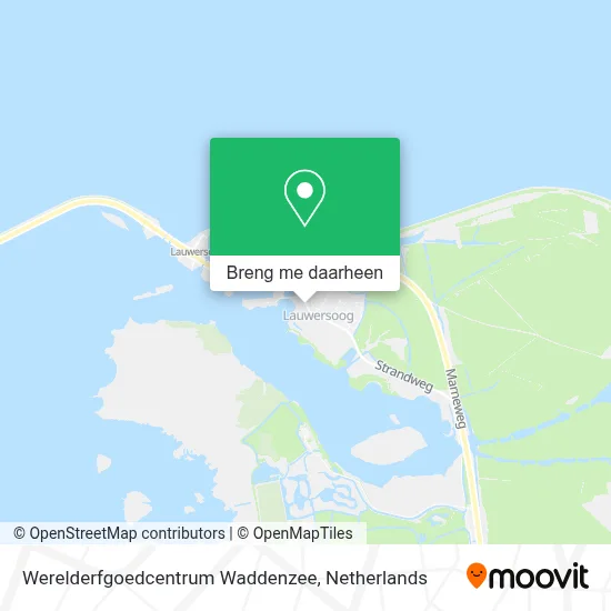 Werelderfgoedcentrum Waddenzee kaart
