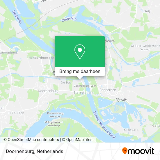 Doornenburg kaart