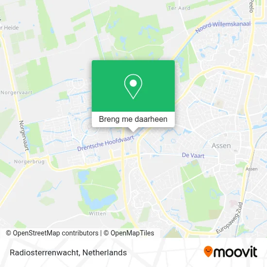 Radiosterrenwacht kaart