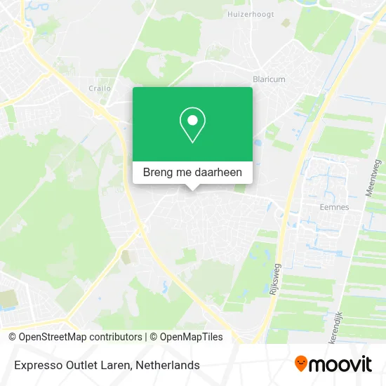 Expresso Outlet Laren kaart