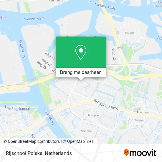 Rijschool Polska kaart