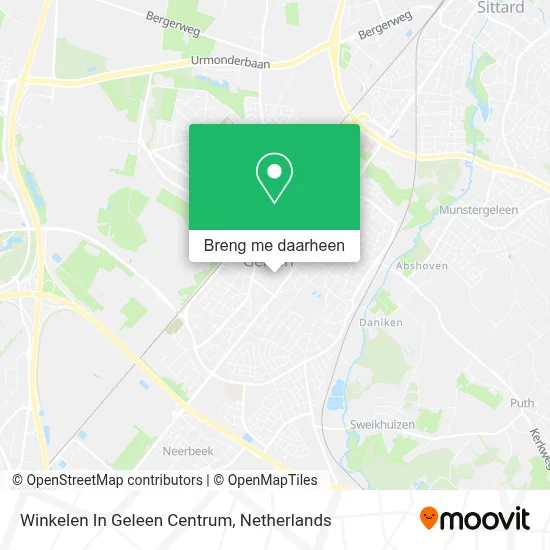 Winkelen In Geleen Centrum kaart