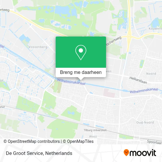 De Groot Service kaart