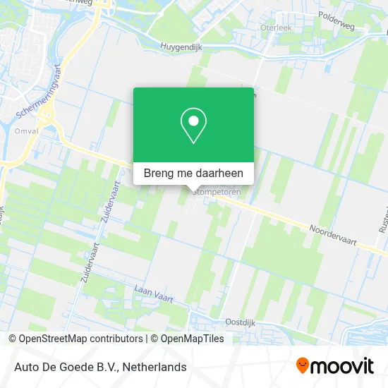 Auto De Goede B.V. kaart