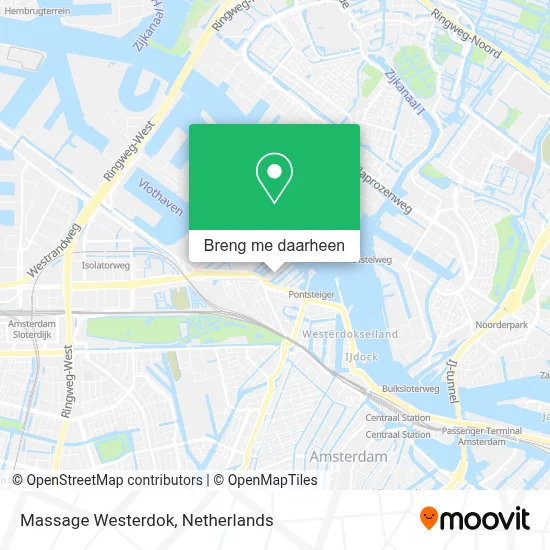 Massage Westerdok kaart