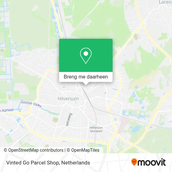 Vinted Go Parcel Shop kaart