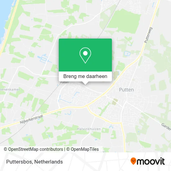 Puttersbos kaart