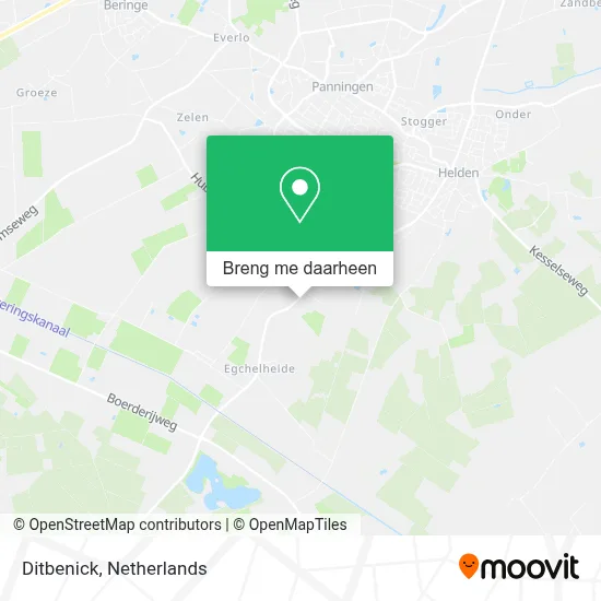 Ditbenick kaart