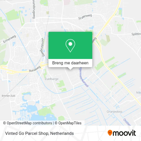 Vinted Go Parcel Shop kaart