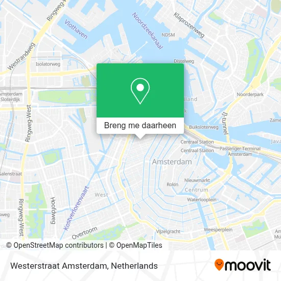 Westerstraat Amsterdam kaart