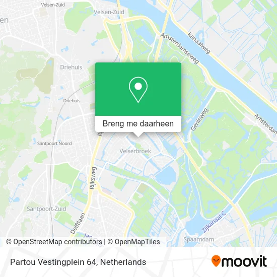Partou Vestingplein 64 kaart