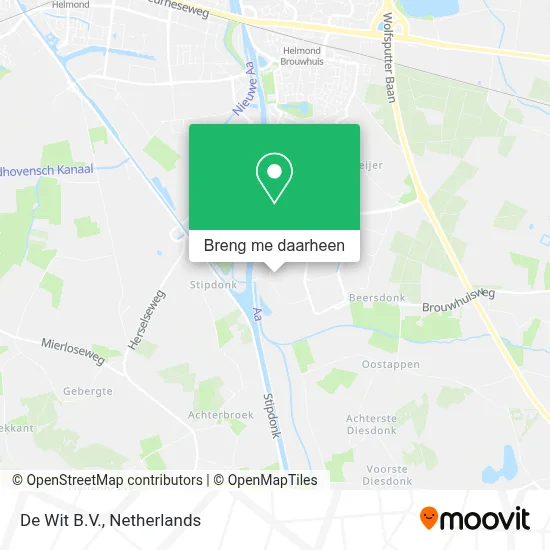 De Wit B.V. kaart