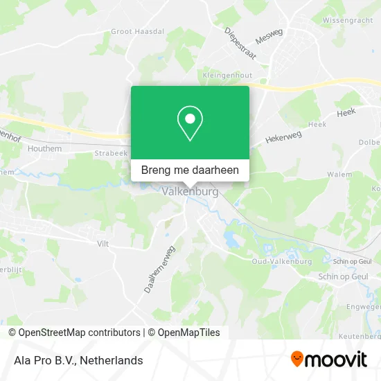 Ala Pro B.V. kaart