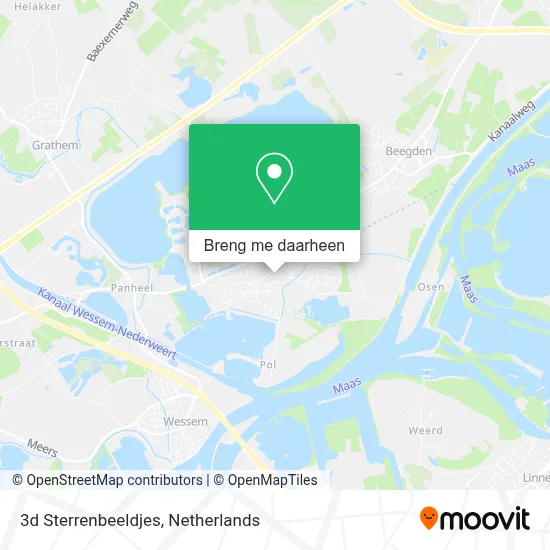 3d Sterrenbeeldjes kaart