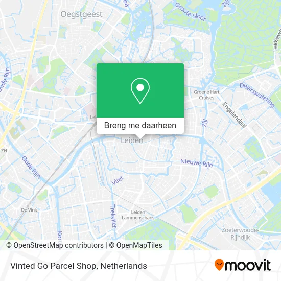 Vinted Go Parcel Shop kaart
