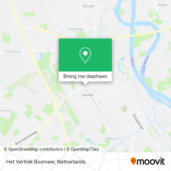 Het Vertrek Boxmeer kaart