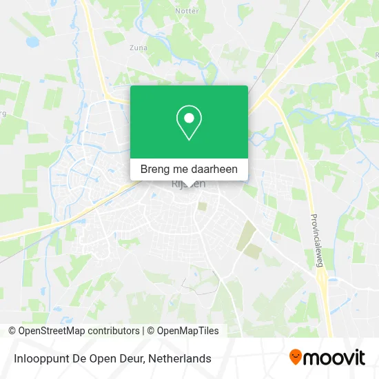 Inlooppunt De Open Deur kaart