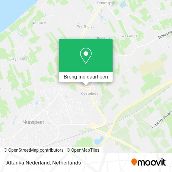 Altanka Nederland kaart