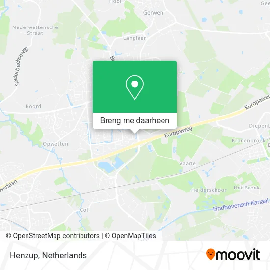 Henzup kaart