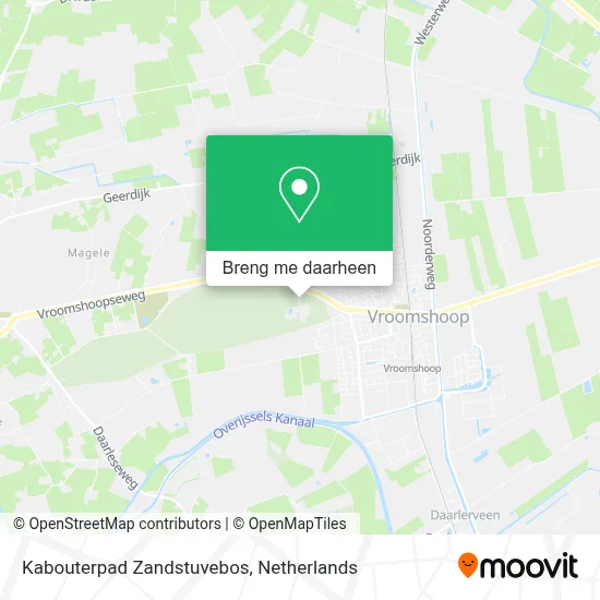 Kabouterpad Zandstuvebos kaart