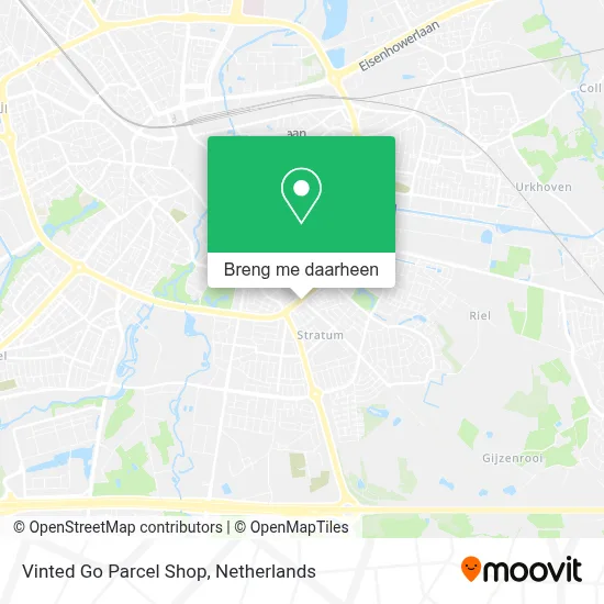 Vinted Go Parcel Shop kaart