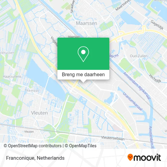 Franconique kaart