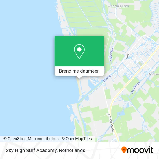 Sky High Surf Academy kaart