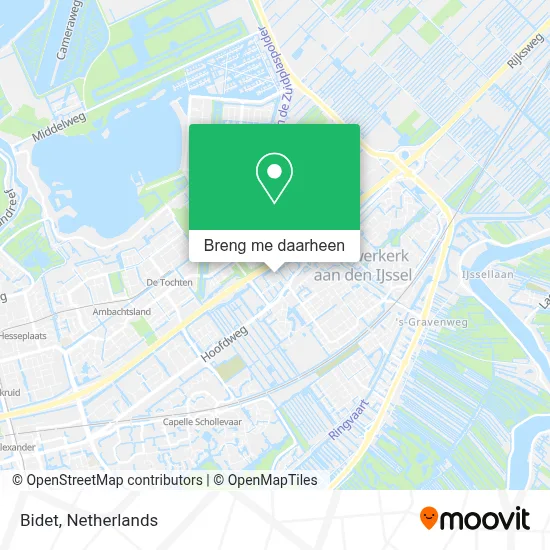 Bidet kaart