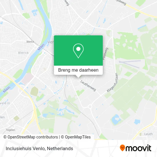 Inclusiehuis Venlo kaart