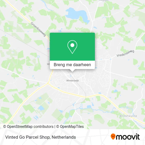 Vinted Go Parcel Shop kaart
