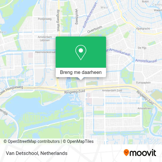 Van Detschool kaart