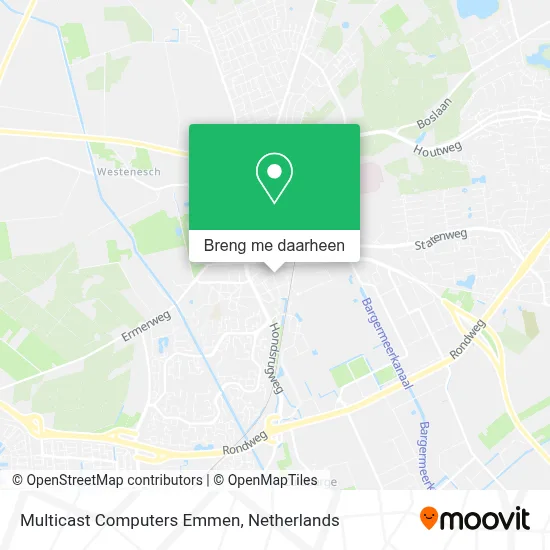 Multicast Computers Emmen kaart