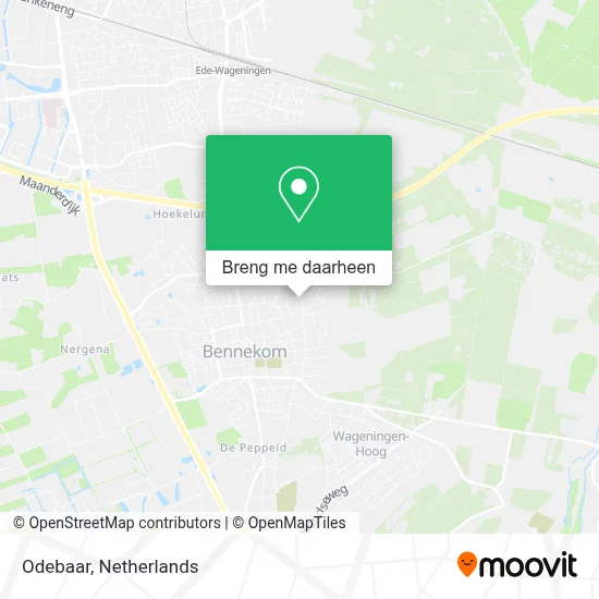 Odebaar kaart