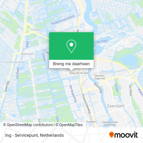 Ing - Servicepunt kaart