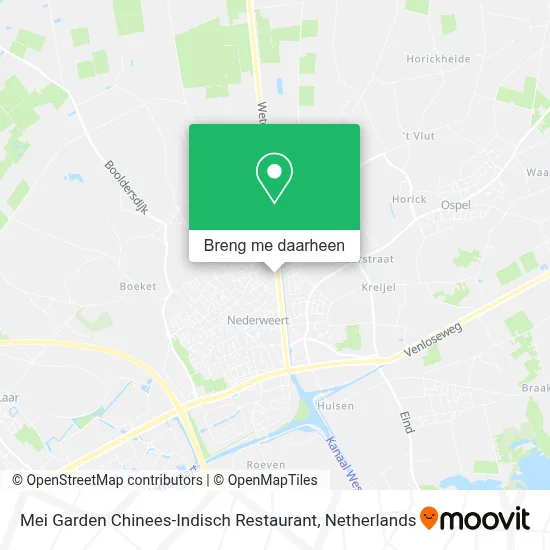 Mei Garden Chinees-Indisch Restaurant kaart