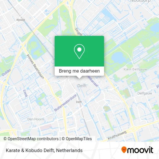 Karate & Kobudo Delft kaart
