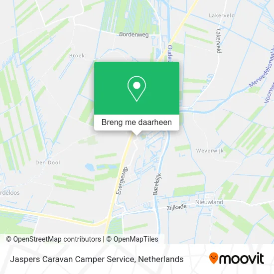 Jaspers Caravan Camper Service kaart
