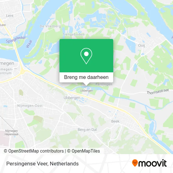 Persingense Veer kaart