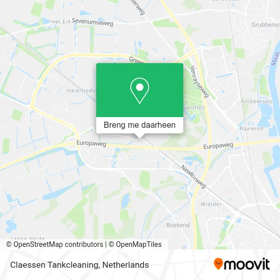 Claessen Tankcleaning kaart