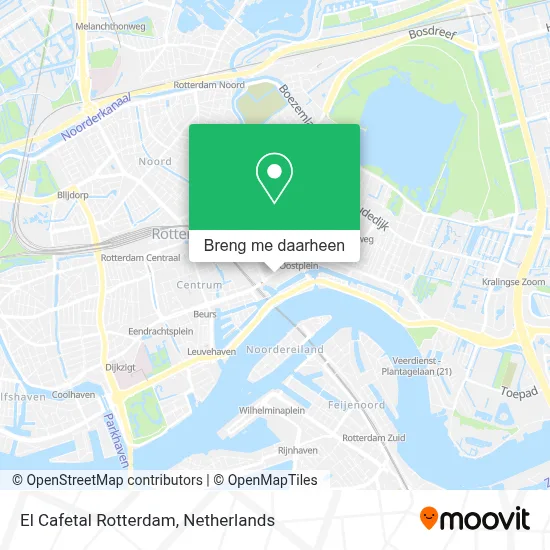 El Cafetal Rotterdam kaart